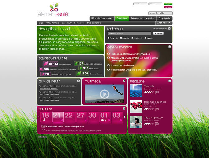 Home page