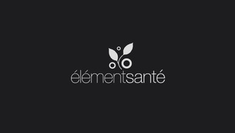 Logo Élément Santé - Negative version