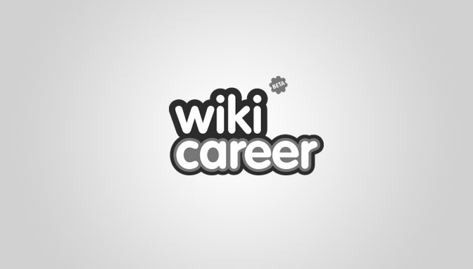Logo WikiCareer - B&W