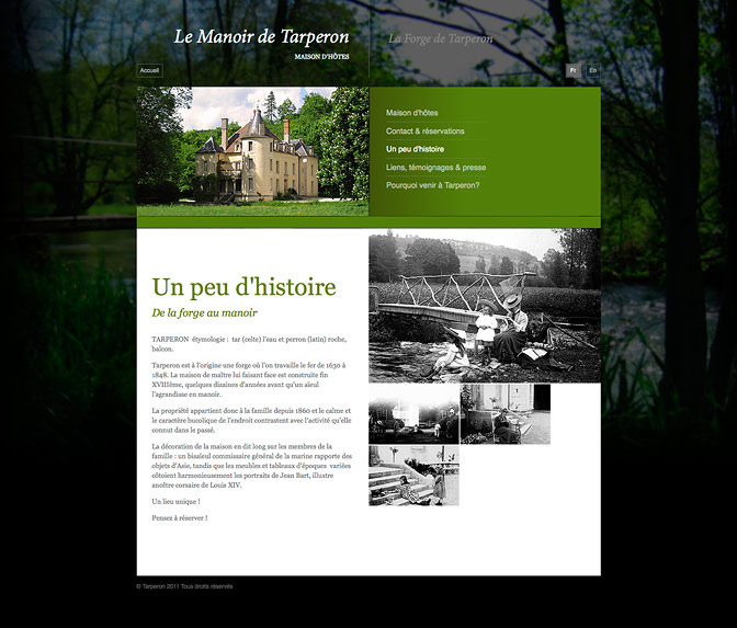 Le Manoir de Tarperon - Interior page