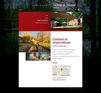 La Forge de Tarperon - Contact page